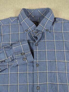 Johnnie O Top Shelf Shirt Men's Large Plaid Long Sleeve Flannel Button Down